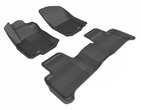 3D коврики в салон черные Sotra 3D VIP для Mercedes-benz GL-class (2012-2015)